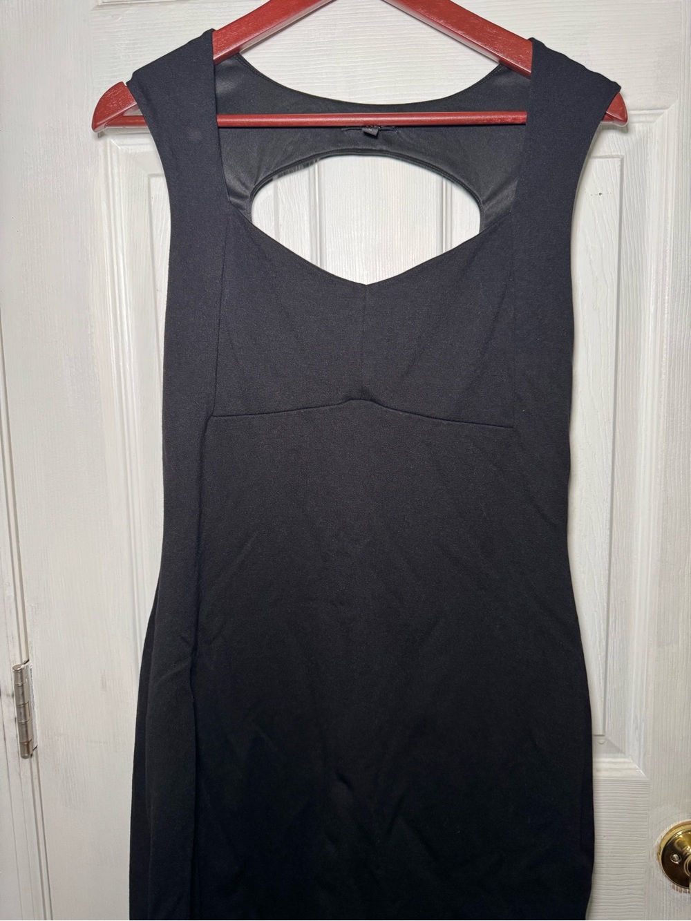 Express Black Sleeveless Backless Cutout Sheath Dress